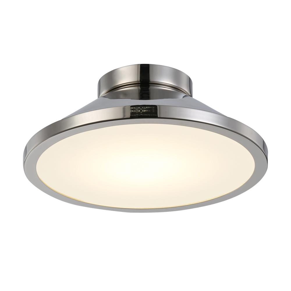 Lucida Collection Integrated LED Flush Mount, Nickel