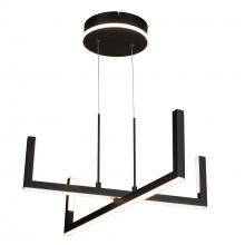 Artcraft AC6774BK - Silicon Valley Collection Integrated LED Chandelier, Black