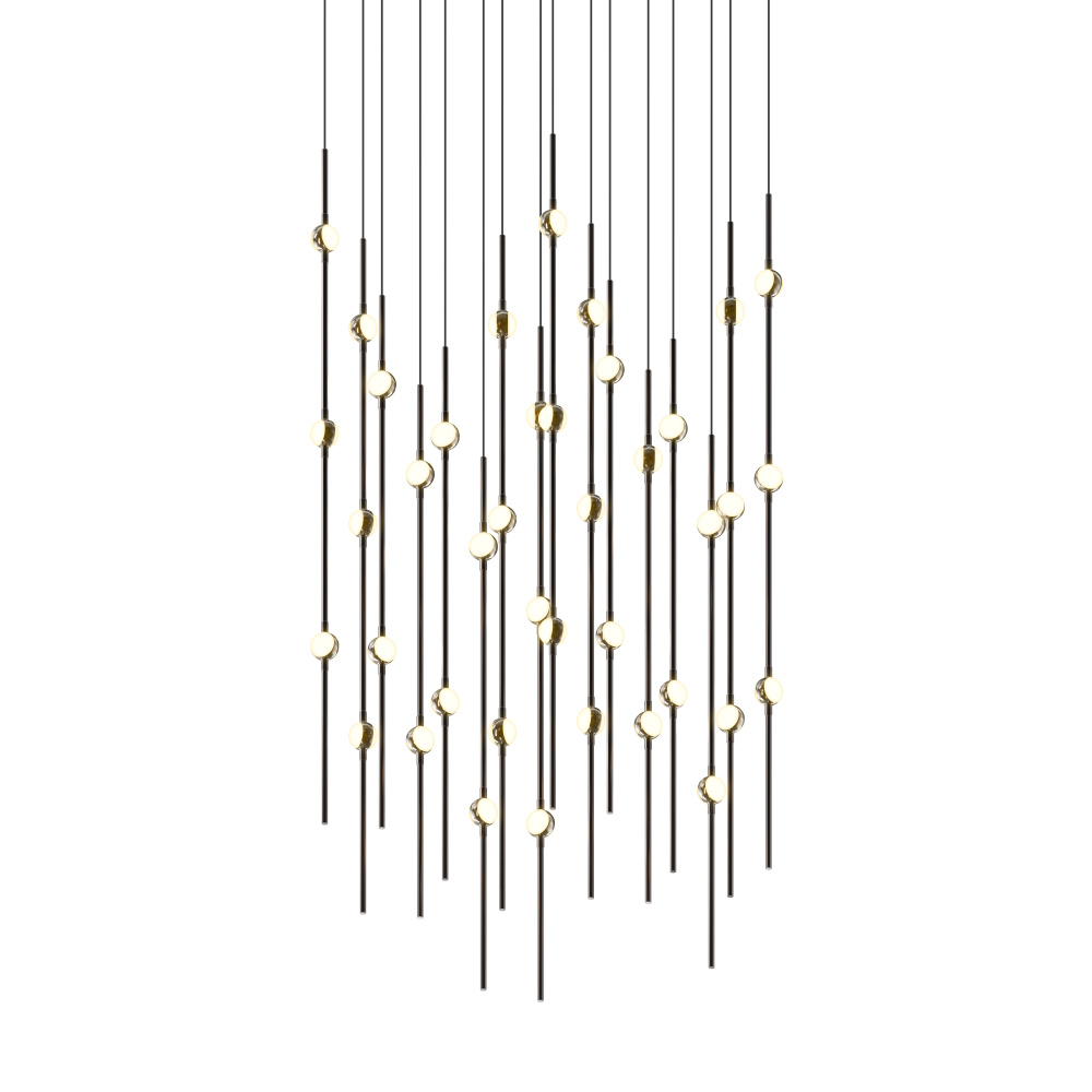 Aries 24" Square LED Pendant (2200K) w/20' Cords