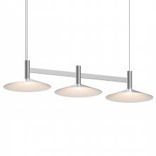 Sonneman 1783.16-CON - 3-Light Linear Pendant w/Shallow Cone Shades