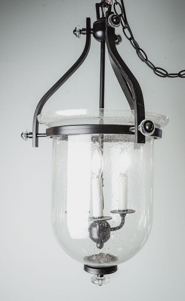 3 Light Lantern With Clear Glass