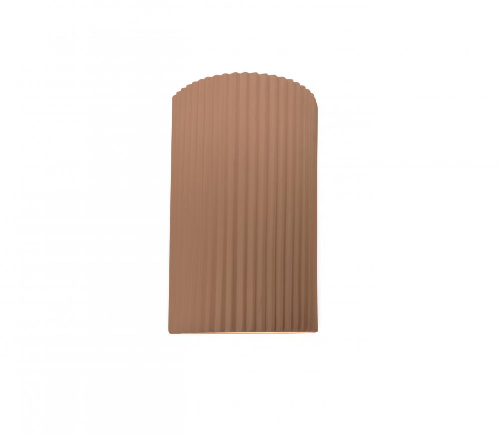 Small ADA Pleated Cylinder Wall Sconce