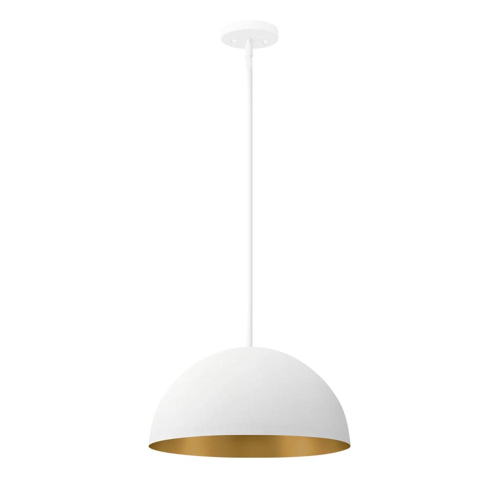 Elias 14" 1-Light Dome Pendant