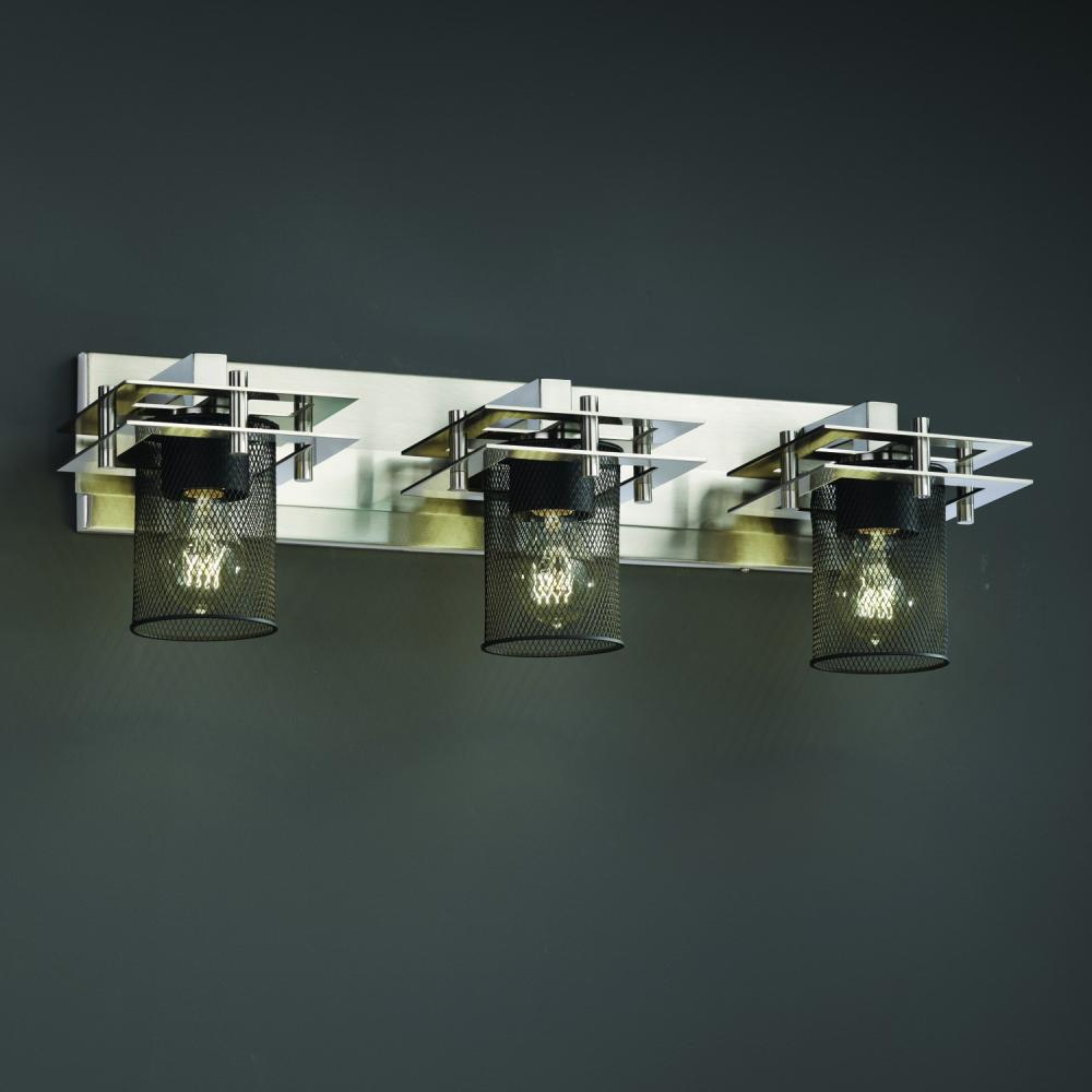 Metropolis 3-Light Bath Bar (2 Flat Bars)