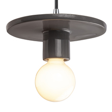 Justice Design Group CER-6320-GRY-CROM-BKCD - Discus Pendant
