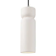 Justice Design Group CER-6510-BIS-NCKL-BKCD - Tall Hourglass Pendant
