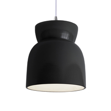 Justice Design Group CER-6515-BLK-CROM-WTCD - Large Hourglass Pendant