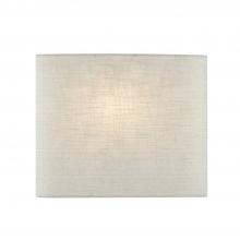 Justice Design Group FAB-8855-CREM - ADA Wide Oval Fabric Wall Sconce