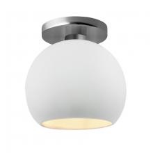 Justice Design Group CER-6353-WTWT-NCKL-LED1-700 - Medium Globe LED Semi-Flush