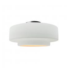 Justice Design Group CER-6363-WTWT-NCKL-LED1-700 - Medium Tier LED Semi-Flush