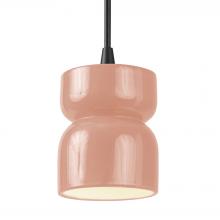 Justice Design Group CER-6500-BSH-MBLK-BKCD - Short Hourglass Pendant