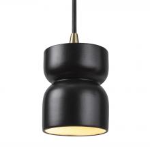 Justice Design Group CER-6500-CRB-ABRS-BKCD - Short Hourglass Pendant