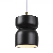 Justice Design Group CER-6500-CRB-ABRS-WTCD - Short Hourglass Pendant