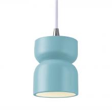 Justice Design Group CER-6510-MAT-NCKL-WTCD-LED1-700 - Tall Hourglass LED Pendant