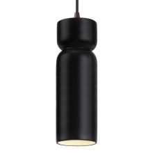 Justice Design Group CER-6510-CRB-DBRZ-BKCD - Tall Hourglass Pendant