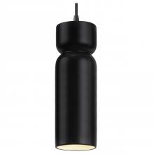 Justice Design Group CER-6510-CRB-MBLK-BKCD-LED1-700 - Tall Hourglass LED Pendant