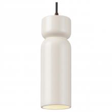 Justice Design Group CER-6510-MAT-DBRZ-BKCD-LED1-700 - Tall Hourglass LED Pendant