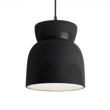 Justice Design Group CER-6515-BLK-DBRZ-BKCD - Large Hourglass Pendant