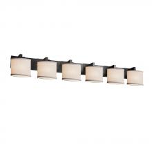 Justice Design Group FAB-8926-30-WHTE-MBLK - Modular 6-Light Bath Bar