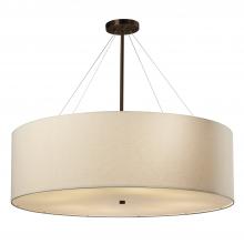 Justice Design Group FAB-9594-CREM-DBRZ - Classic 36" Drum Pendant