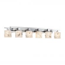 Justice Design Group FAL-8706-30-CROM - Aero 6-Light Bath Bar