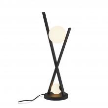 Justice Design Group FSN-4010-OPAL-MBLK - Stix 2-Light Portable