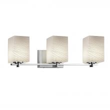 Justice Design Group FSN-8443-15-WEVE-CROM - Era 3-Light Bath Bar