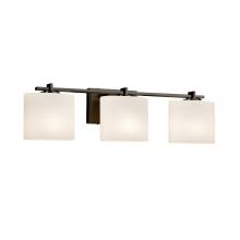 Justice Design Group FSN-8443-30-OPAL-DBRZ - Era 3-Light Bath Bar