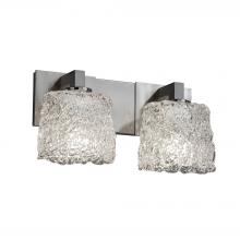 Justice Design Group GLA-8922-30-LACE-NCKL - Modular 2-Light Bath Bar