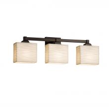 Justice Design Group PNA-8433-55-WAVE-DBRZ - Regency 3-Light Bath Bar