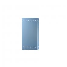 Justice Design Group CER-0965W-SKBL-LED1-1000 - Large LED Rectangle w/ Perfs - Open Top & Bottom (Outdoor)