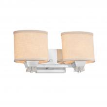 Justice Design Group FAB-8472-30-CREM-CROM - Ardent 2-Light Bath Bar