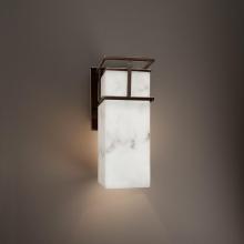 Justice Design Group FAL-8643W-DBRZ - Structure 1-Light Small Wall Sconce - Outdoor