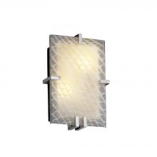 Justice Design Group FSN-5551-WEVE-CROM-LED-2000 - Clips Rectangle Wall Sconce (ADA)