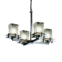 Justice Design Group GLA-8100-26-WTFR-NCKL - Metropolis 4-Light Chandelier