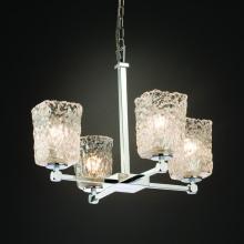 Justice Design Group GLA-8420-26-CLRT-CROM - Tetra 5-Light Chandelier