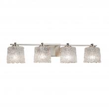 Justice Design Group GLA-8444-30-LACE-NCKL - Era 4-Light Bath Bar