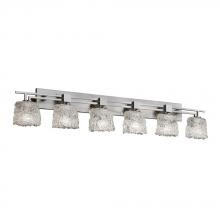 Justice Design Group GLA-8706-20-LACE-DBRZ - Aero 6-Light Bath Bar