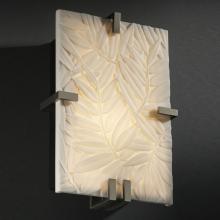Justice Design Group PNA-5551-BMBO-ABRS-LED-2000 - Clips Rectangle Wall Sconce (ADA)