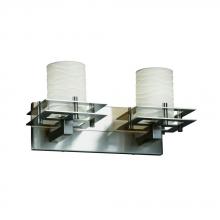 Justice Design Group POR-8172-10-WAVE-NCKL - Metropolis 2-Light Bath Bar