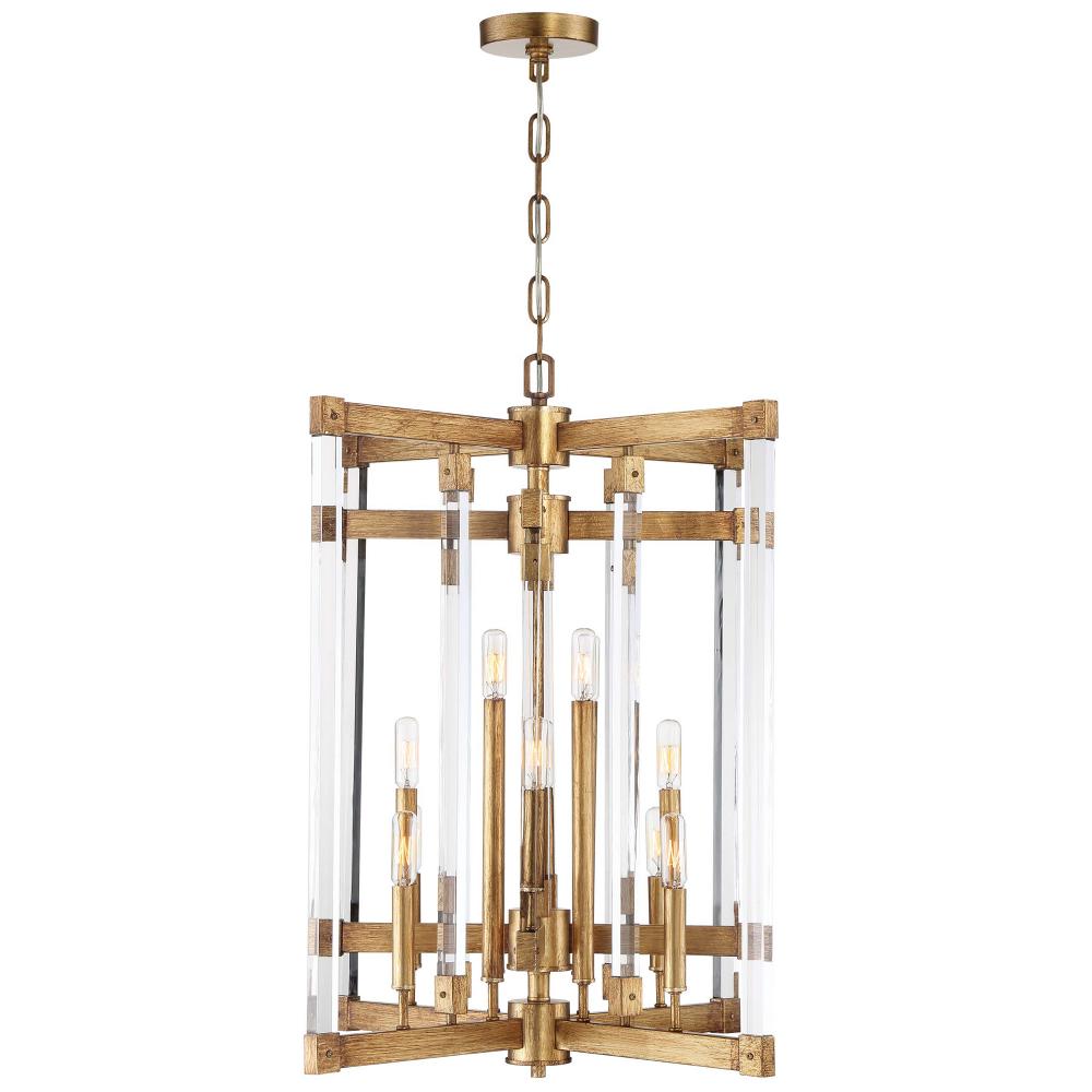 Halcyon 12-Lt Chandelier - Antiqued Gold Leaf