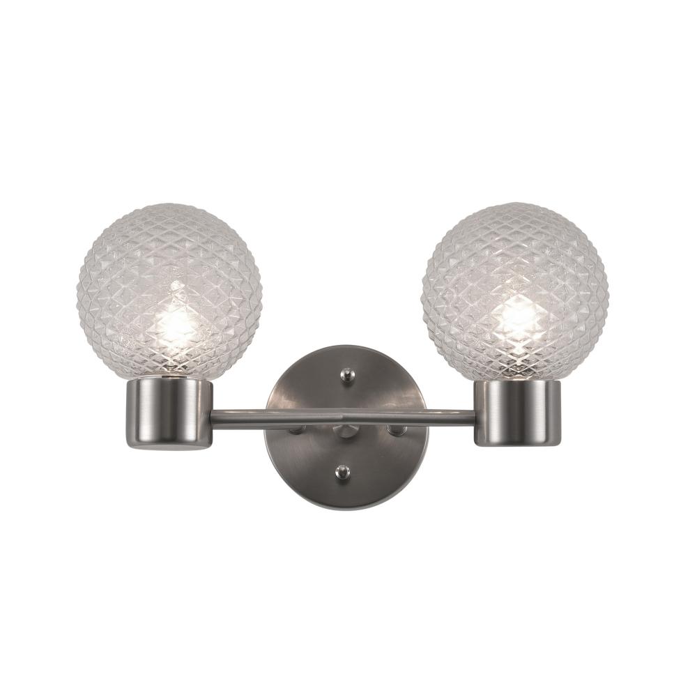 Kiara 2-lt Bath - Brushed Nickel