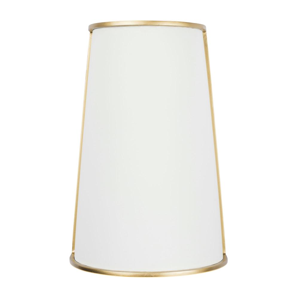 Coco 2-Lt Sconce - Matte White/French Gold