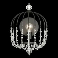 Varaluz 343W01MB - Voliere 1-Lt Crystal Wall Sconce - Matte Black