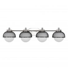 Varaluz 347B04BNBL - Aris 4-Lt Bath - Brushed Nickel/Black
