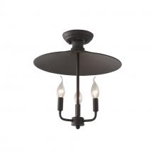 Varaluz 356S03DC - Clayton 3-Lt Semi-Flush - Dark Coffee