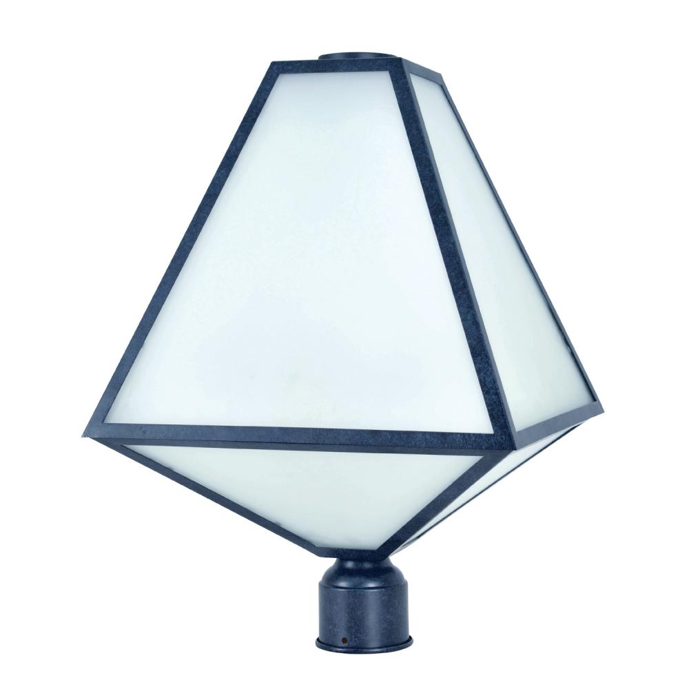 Brian Patrick Flynn for Crystorama Glacier 3 Light Black Charcoal Outdoor Post