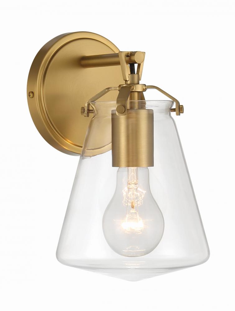 Voss 1 Light Luxe Gold Sconce