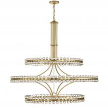 Crystorama CLO-8000-AG - Clover 24 Light Aged Brass Chandelier