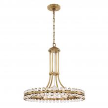 Crystorama CLO-8898-AG - Clover 8 Light Aged Brass Chandelier